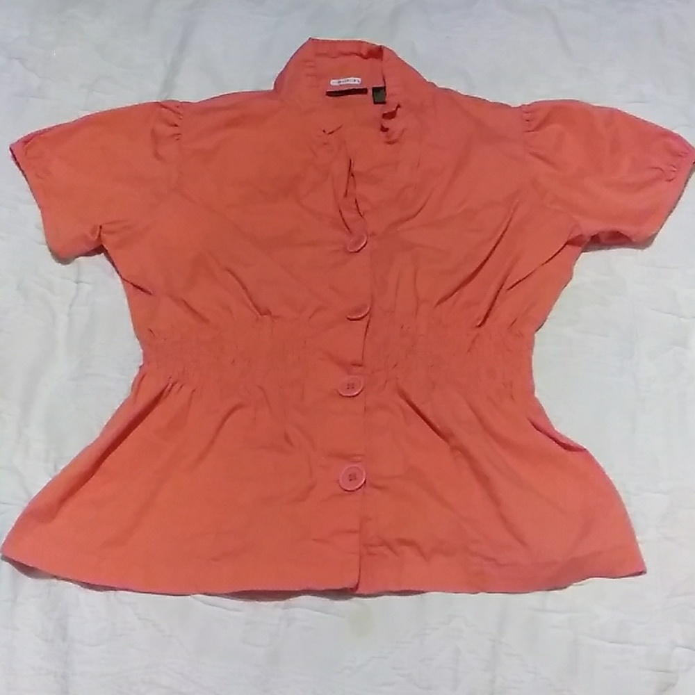 Short sleeve button down blazer